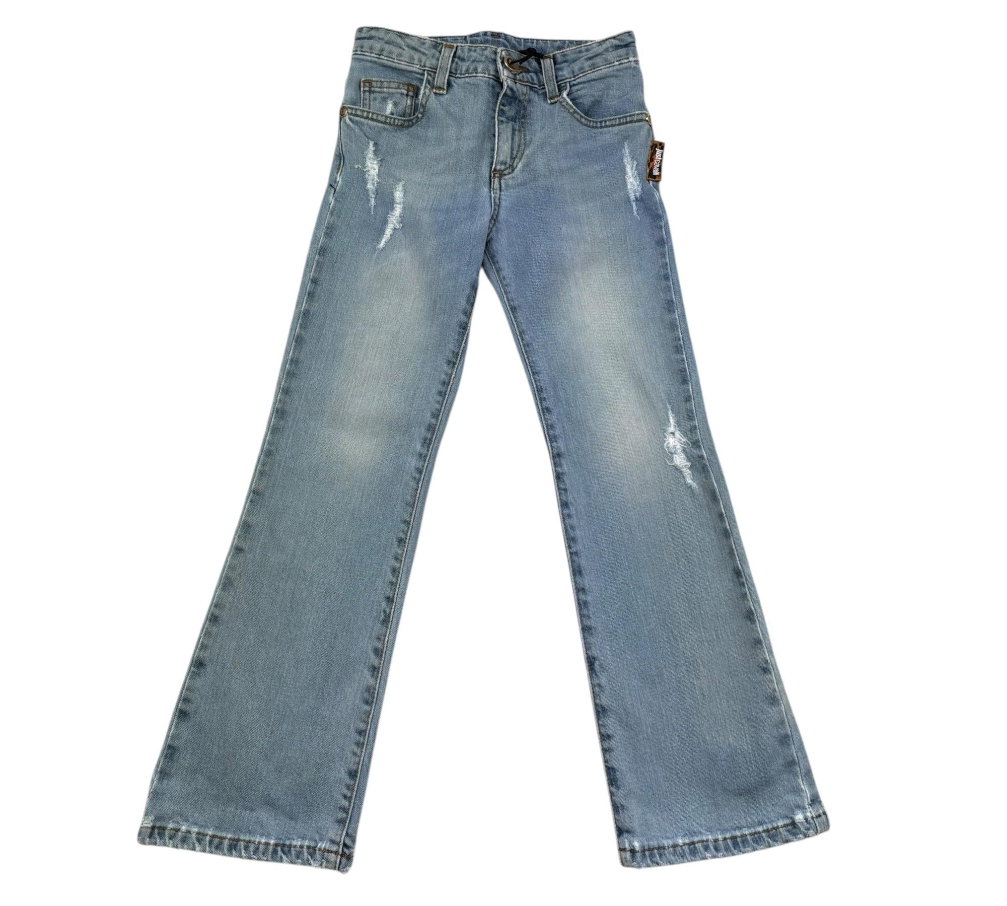 Trussardi Jeans Tinta Unita con Girovita Regolabile per Bambino JGP26196JE AZZURRO TRUSSARDI 