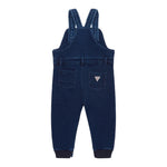 Guess Salopette Tinta Unita In Denim per Neonato I4YD00KARY0 BLU GUESS 