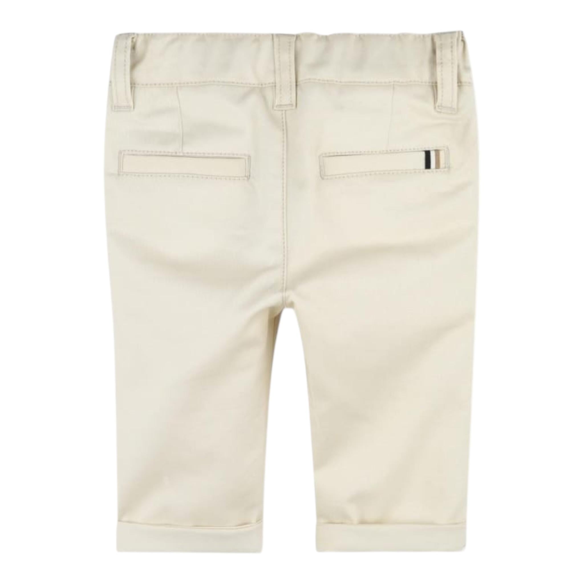 Boss Pantalone Tinta Unita con Girovita Regolabile per Neonato J52077XX BEIGE BOSS 
