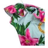 Guess Costume Mutandina Tinta Unita Stampa Floreale per Neonata A2GZ01MP004 AZZURRO GUESS 