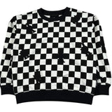 John Richmond Felpa Chiusa Girocollo Bicolore per Bambino RBP26103FE BIANCO/NERO JOHN RICHMOND 