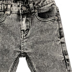 DANIELE ALESSANDRINI jeans tinta unita con girovita regolabile Grigio per Neonato 91PD00031 GRIGIO DANIELE ALESSANDRINI 