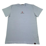 Zu+Elements T-Shirt Girocollo Tinta Unita con Stampa per Bambino ZU1608 AZZURRO POLVERE ZU+ELEMENTS 