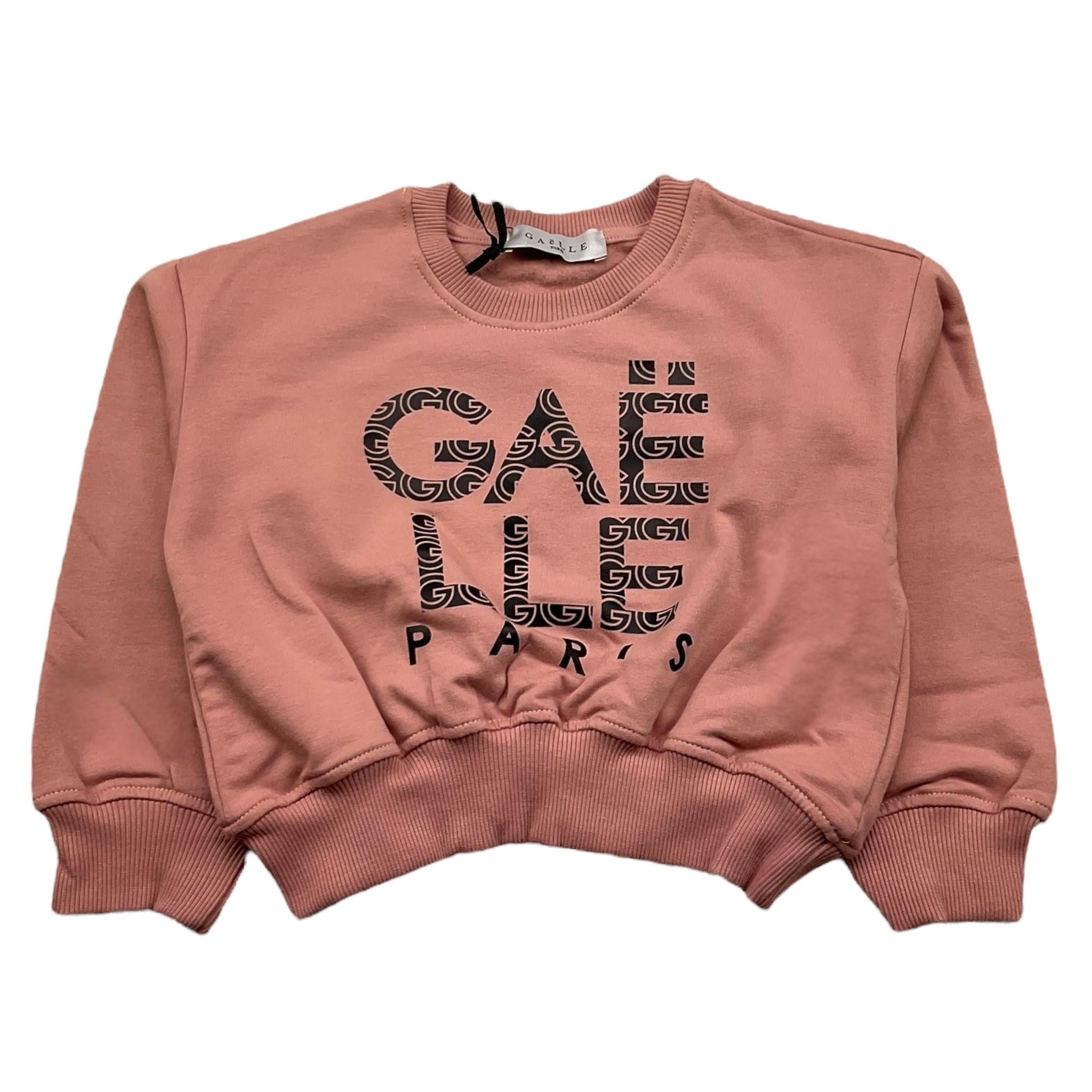 GAELLE felpa chiusa girocollo tinta unita cn stampa logo Rosa per Bambina 2741F00318X ROSA GAELLE 