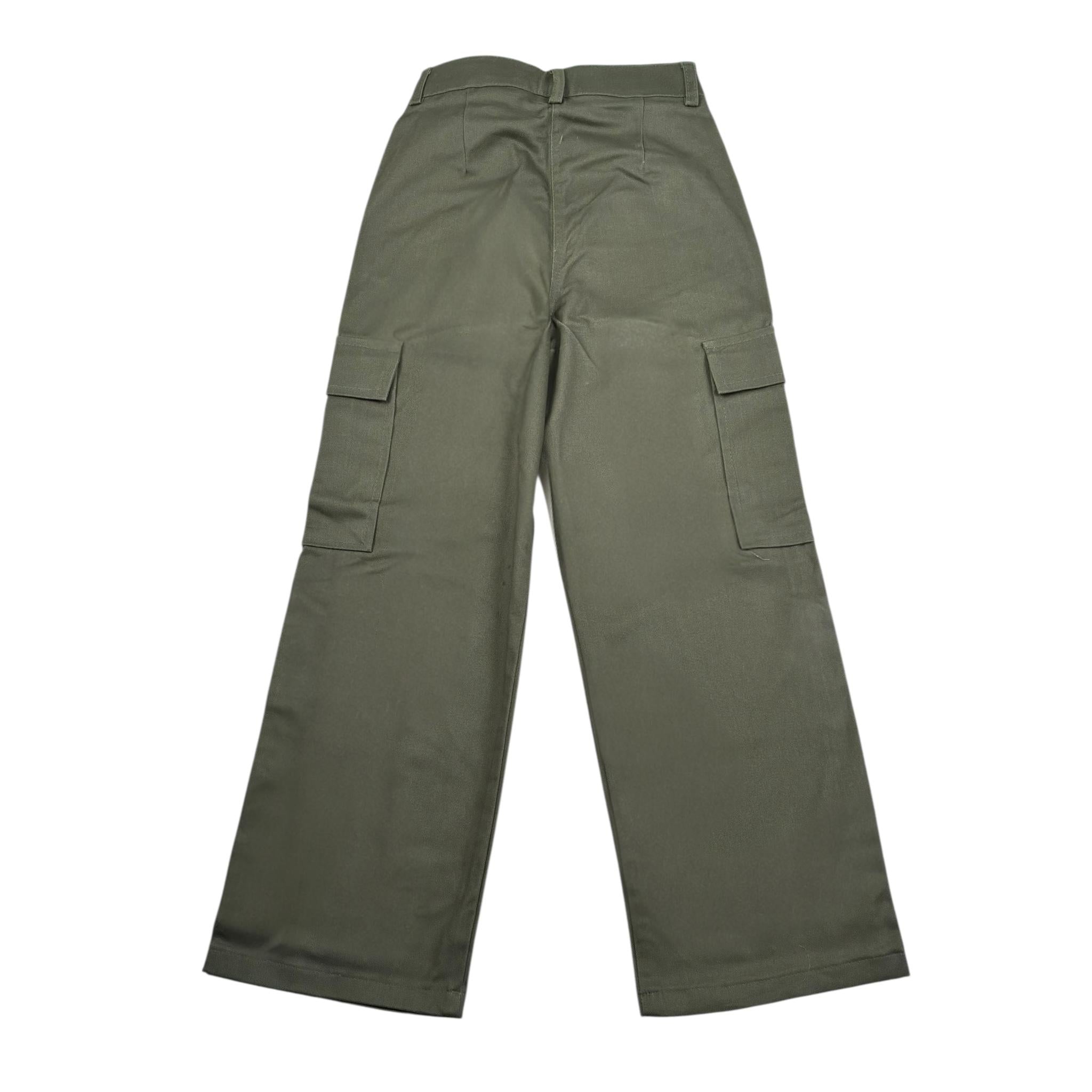 Vicolo Pantalone Tinta Unita Modello Palazzo  per Bambina 3141P1184 VERDE VICOLO 