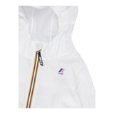 K-Way Giubbino Tinta Unita con Cappuccio per Bambina K61336W BIANCO K-WAY 