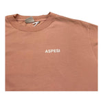 Aspesi T-Shirt Girocollo Tinta Unita con Logo per Bambina S25029TSM7038 ROSA ASPESI 