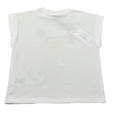 Gaelle T-Shirt tinta unita con Stampa Bianco per Bambina 2746M00455 BIANCO GAELLE 