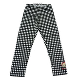 Monnalisa Leggins Fantasia Quadri per Bambina 119411X NERO MONNALISA 