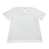 Lalalu' T-Shirt Girocollo Tinta Unita con Stampa per Bambino TSL130PB BIANCO LALALU' 