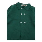 LITTLE BEAR cappotto tinta unita in maglia doppiopetto Verde per Neonato 9008 VERDE LITTLE BEAR 