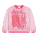 MARC JACOBS felpa chiusa girocollo tinta unita Rosa per Bambina W60291490 ROSA MARC JACOBS 