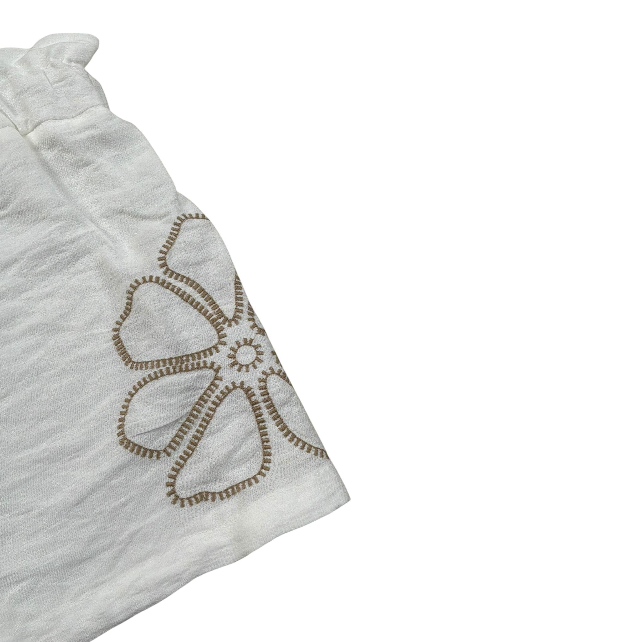 M+E' Short tinta unita Cn Elastic In Vita Bianco per Bambina UE1698 BIANCO M+E' 