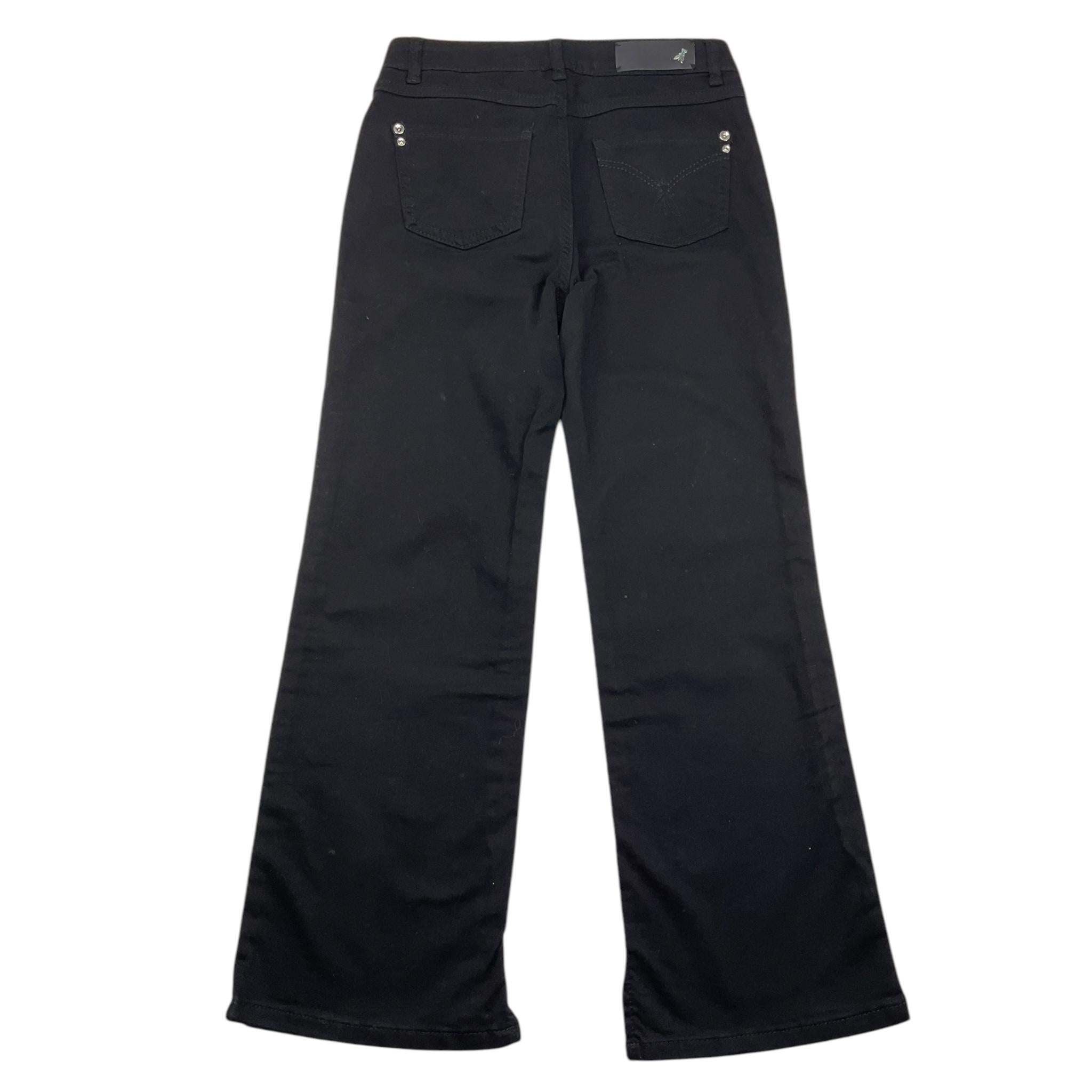 PATRIZIA PEPE pantalone tinta unita con girovita regolabile modello zampa Nero per Bambina 7P0282 NERO PATRIZIA PEPE 