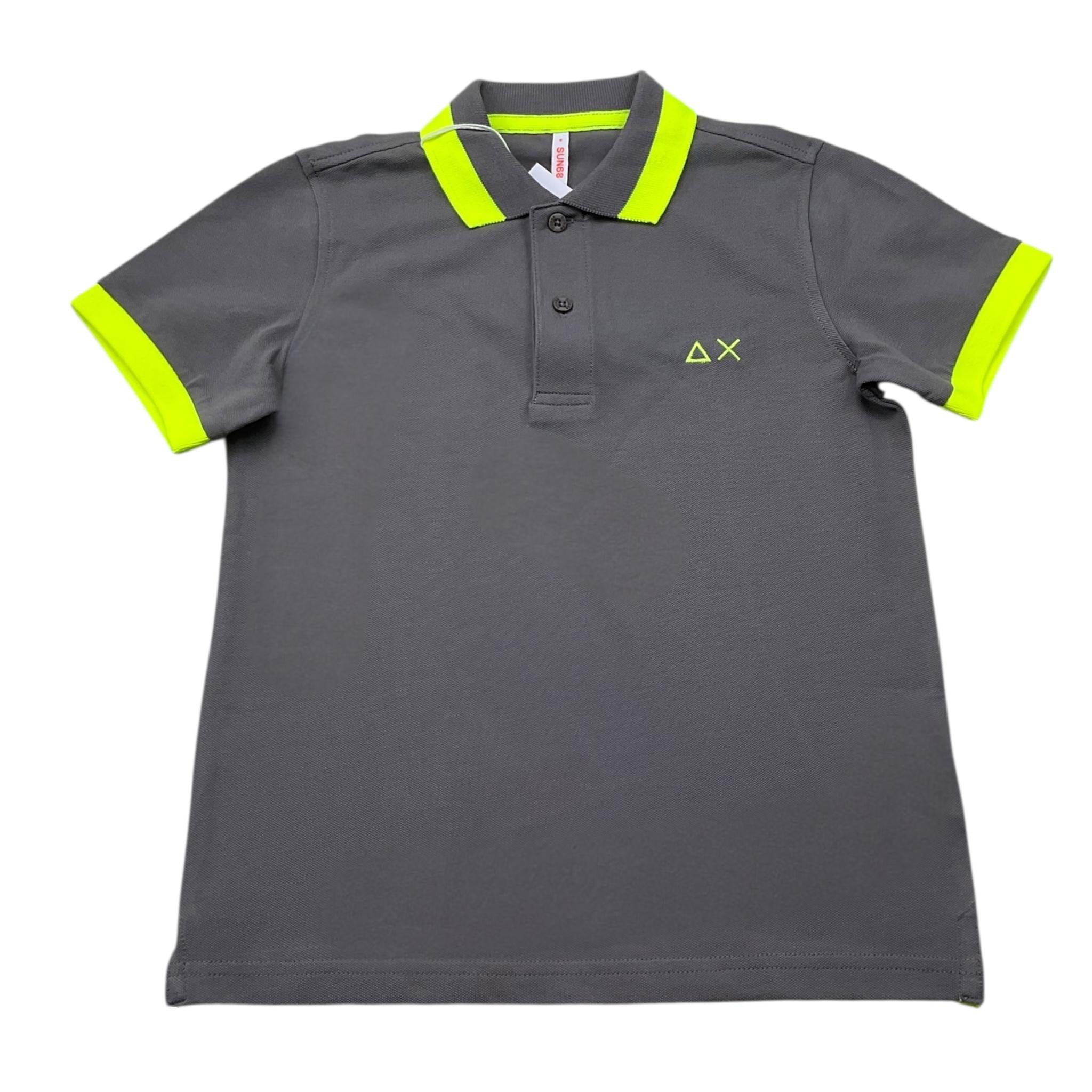 Suns68 Polo Mezza Manica Tinta Unita per Bambino CPA35321 GRIGIO SUNS68 