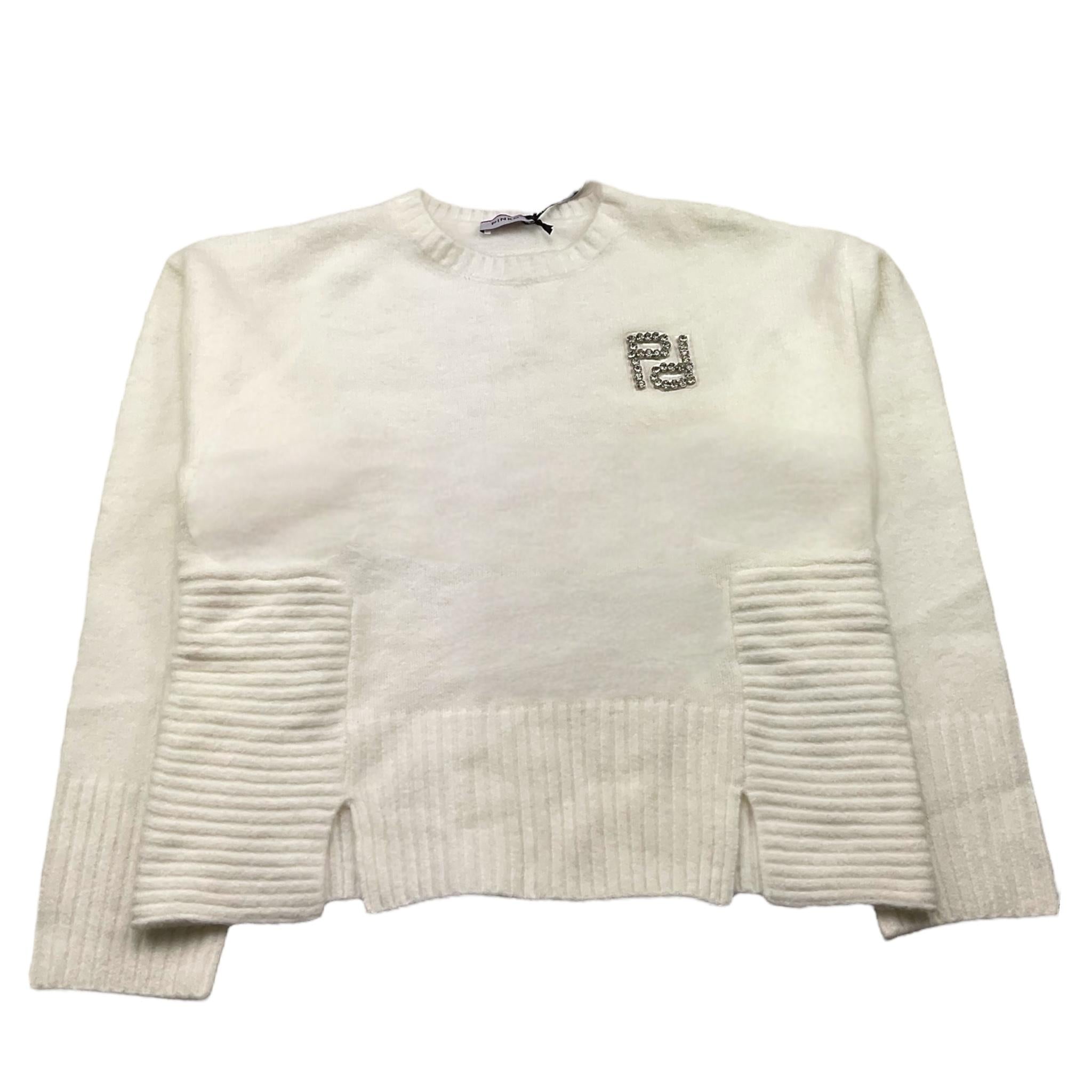 PINKO maglia girocollo tinta unita Bianco per Bambina P4PIJP0166 BIANCO PINKO 