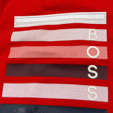 Boss T-Shirt Girocollo Tinta Unita con Stampa per Neonato J05838 ROSSO BOSS 