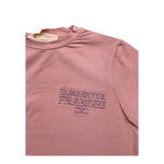 ELISABETTA FRANCHI tshirt girocollo tinta unita con logo Rosa per Bambina EFTS225 ROSA ELISABETTA FRANCHI 