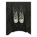 LU LU BY MISS GRANT felpa tinta unita con stampa Nero per Bambina LL3035 NERO LU LU BY MISS GRANT 