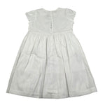 Il Gufo Abito Mezza Manica Tinta Unita con Ricami per Bambina P25VW788L0002J BIANCO IL GUFO 