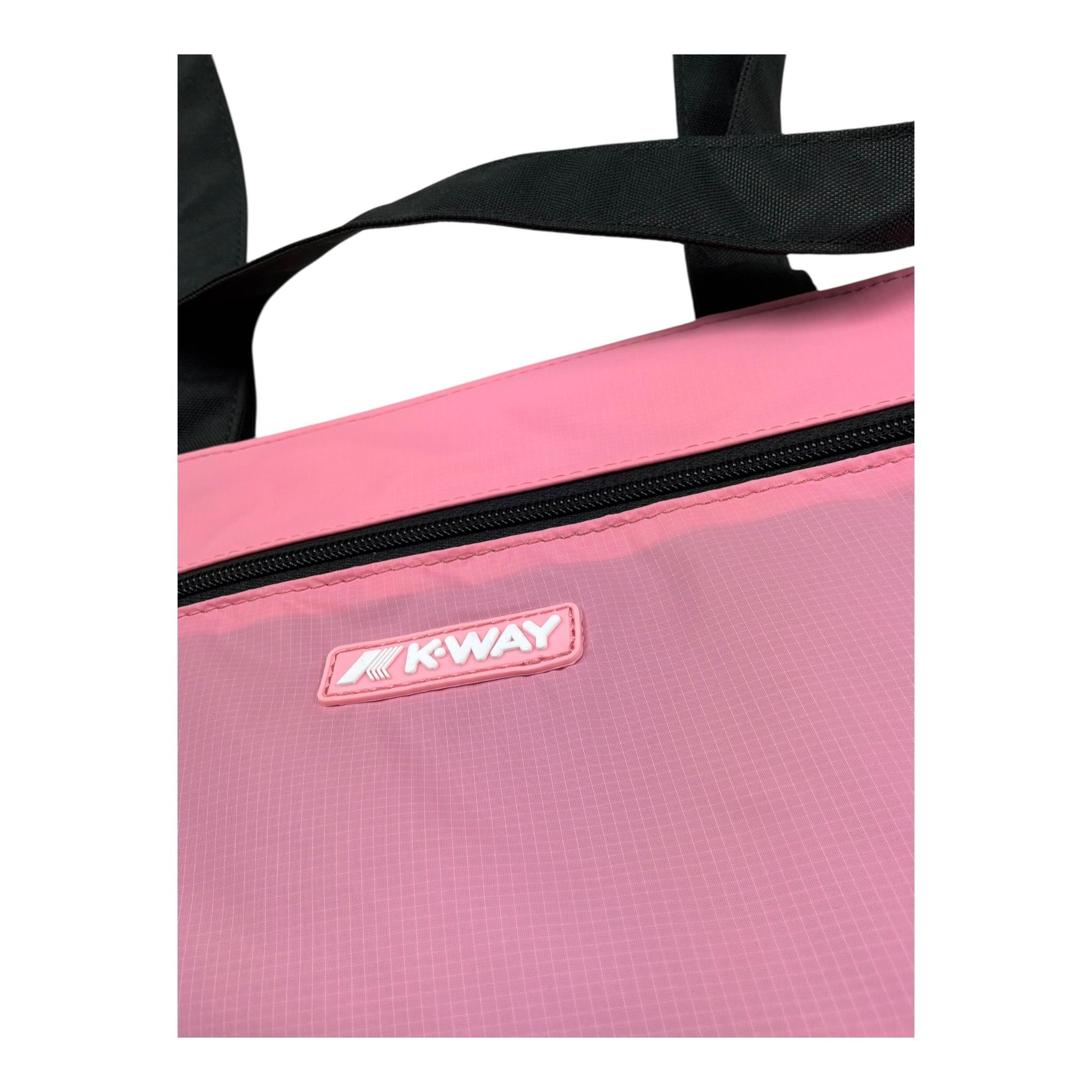 K-Way Borsa Tinta Unita con Logo per Bambina K7116NW ROSA K-WAY 