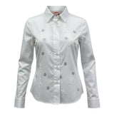 Trussardi Camicia Tinta Unita con Brillantini per Bambina TGP26084CA BIANCO TRUSSARDI 