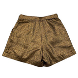 BALMAIN short tinta unita con cintura Oro per Bambina BT6C09 ORO BALMAIN 