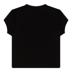 Diesel T-Shirt Girocollo tinta unita con Logo Nero per Bambina J01830XXXX NERO DIESEL 