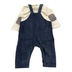 LALALU' completo 2 pezzi shirt-salopette Blu per Neonato SLTL3N BLU LALALU' 