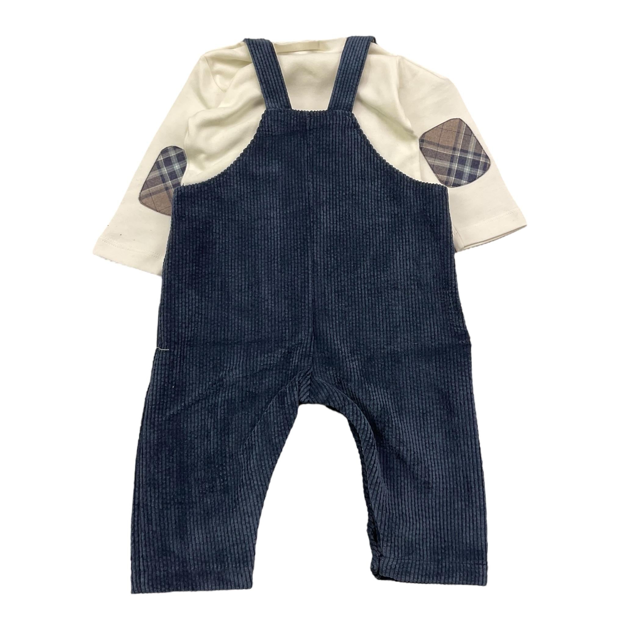 LALALU' completo 2 pezzi shirt-salopette Blu per Neonato SLTL3N BLU LALALU' 