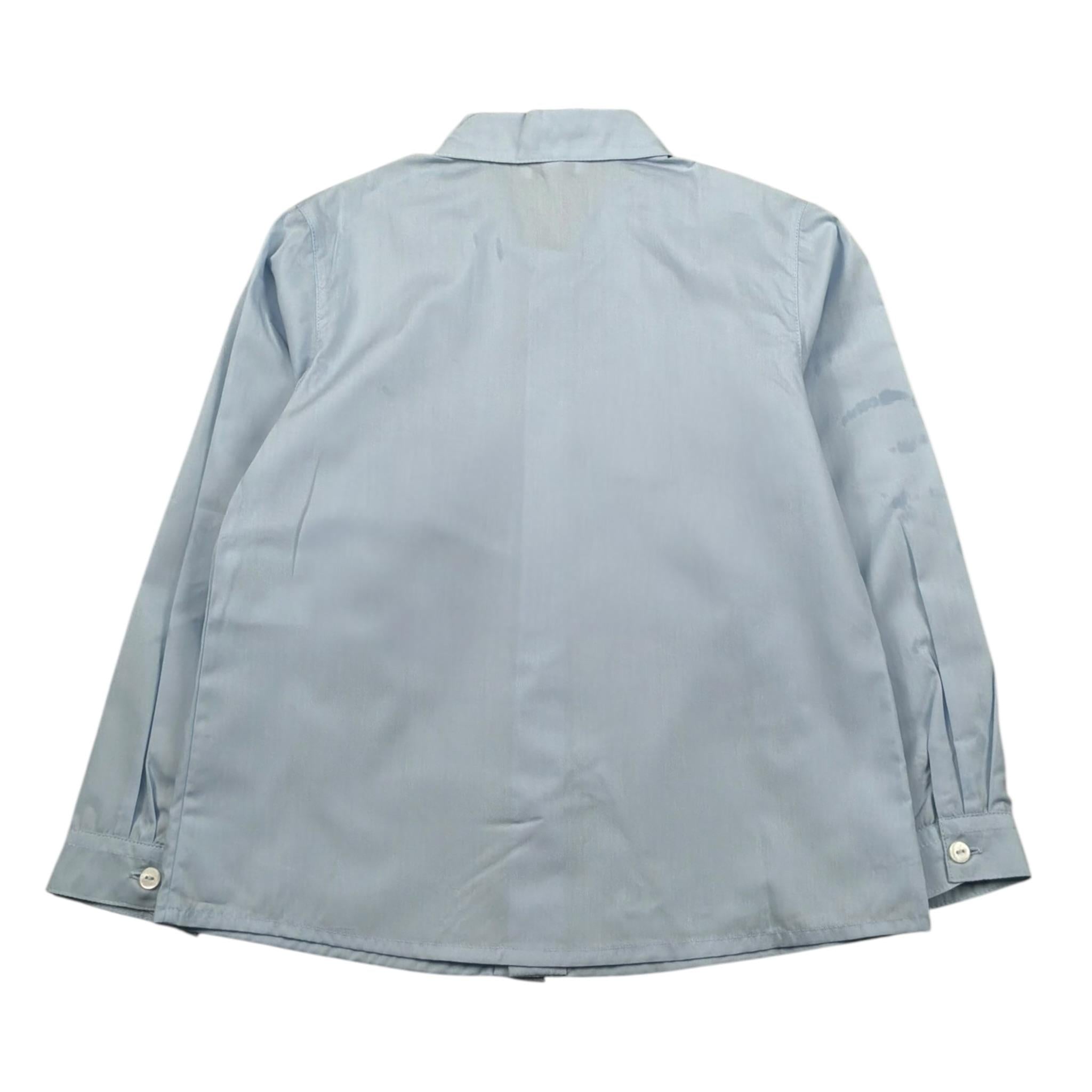 Le Coconne Camicia Manica Lunga Tinta Unita per Bambina LCN1219 AZZURRO LE COCONNE 