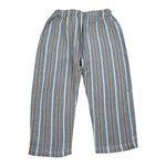 Petit Indi Pantalone Tinta Unita con Fantasia A Righe per Bambino SS25BK8229X BLU PETIT INDI 