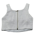 Fun & Fun Top Tinta Unita Giromanica per Bambina FNCBT01031 ARGENTO FUN & FUN 