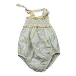 Calamaro Pagliaccetto Bretelline Tinta Unita per Neonata 32471 BIANCO CALAMARO 