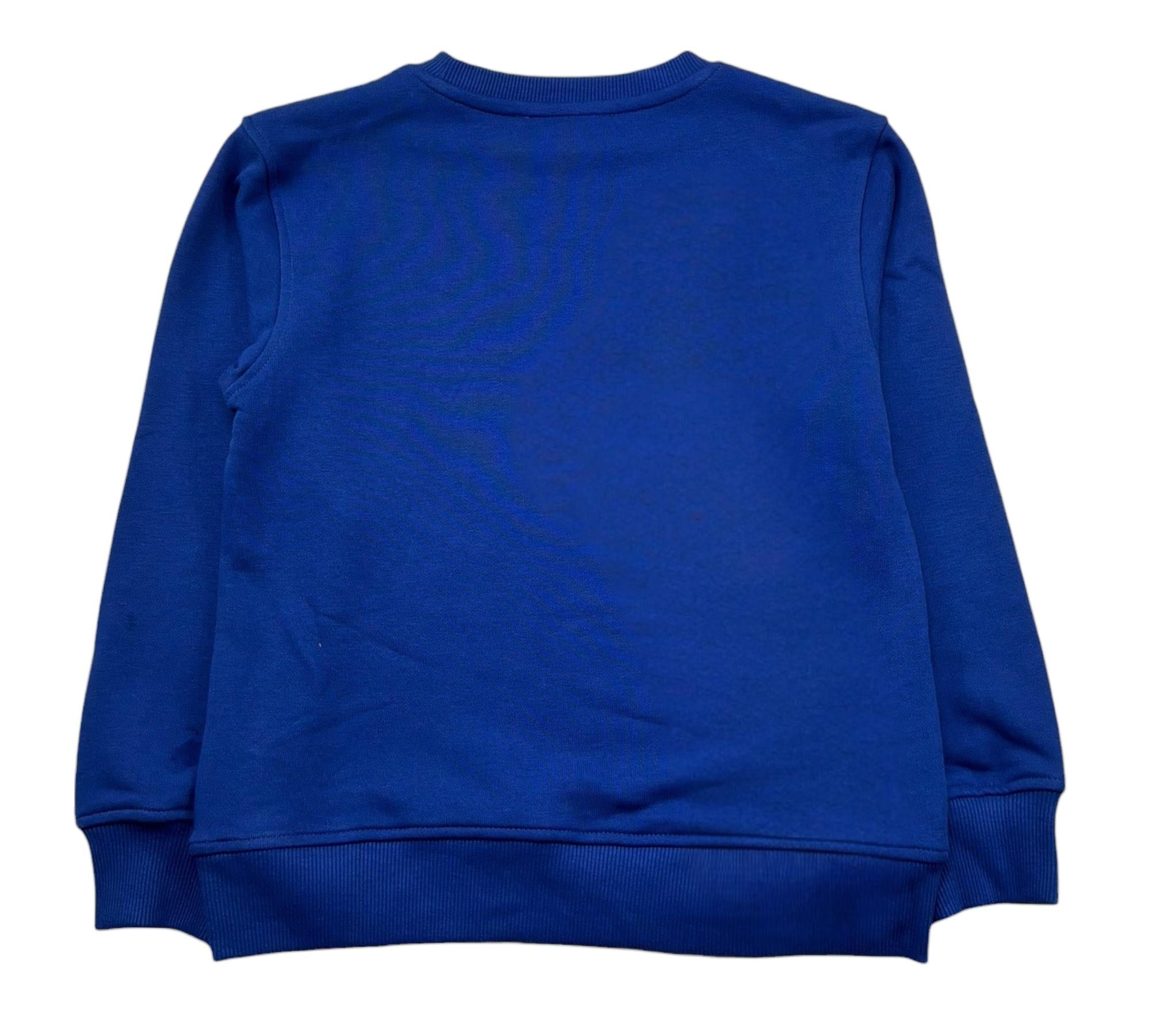 Just Cavalli Felpa Chiusa Girocollo Tinta Unita con Logo per Bambino JBP26009FE BLU JUST CAVALLI 