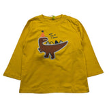 LOSAN shirt girocollo tinta unita con stampa in contrasto Giallo per Bambino 51033101016012 GIALLO LOSAN 