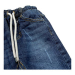 NEVER TOO jeans tinta unita con elastico in vita Blu per Neonato NT2162N BLU NEVER TOO 