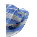 Le Bebe' Cappello Tinta Unita con Fantasia A Righe per Neonato LBG6387 AZZURRO LE BEBE' 