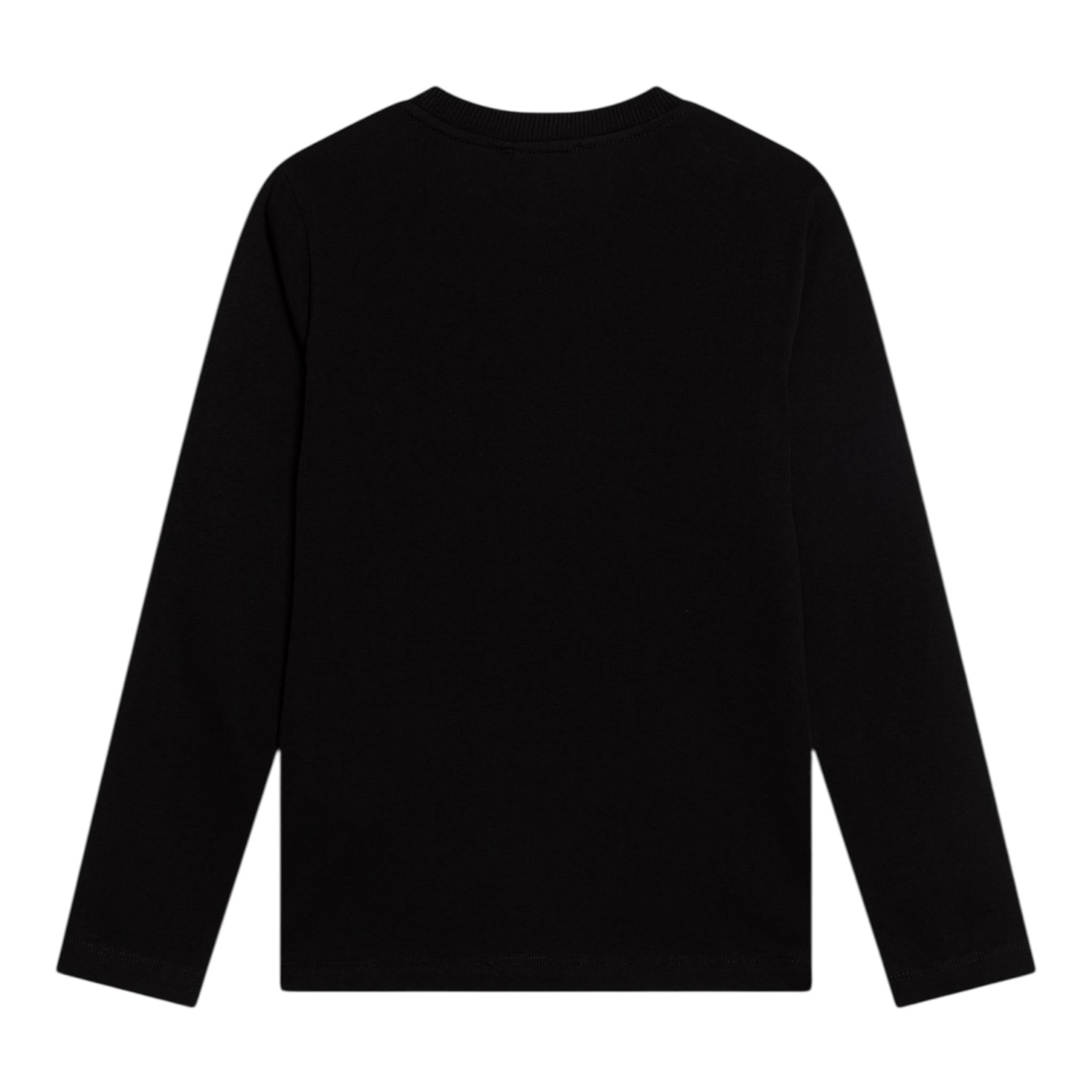 MOSCHINO shirt girocollo tinta unita cn stampa in contrasto Nero per Neonato MMO00RX NERO MOSCHINO 