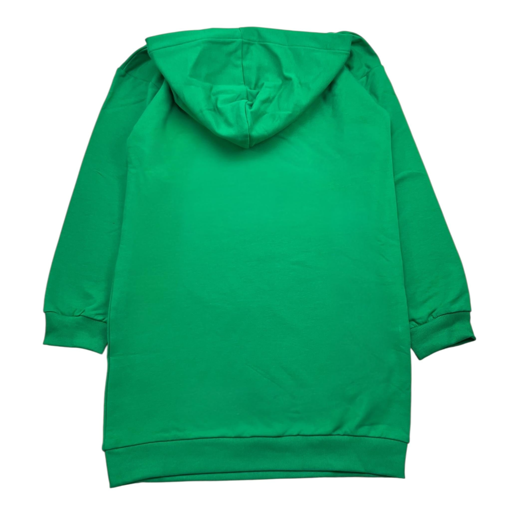 GAELLE abito manica lunga con cappuccio tinta unita con brillantini Verde per Bambina 2741VF00343X VERDE GAELLE 