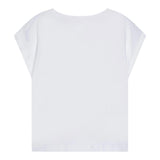 Billieblush T-Shirt Tinta Unita con Stampa Brillantini per Bambina U21036XX BIANCO BillIEBLUSH 