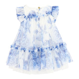 Angel'S Face Weiß/Blau Tüll Halbarmkleid für Baby Mädchen