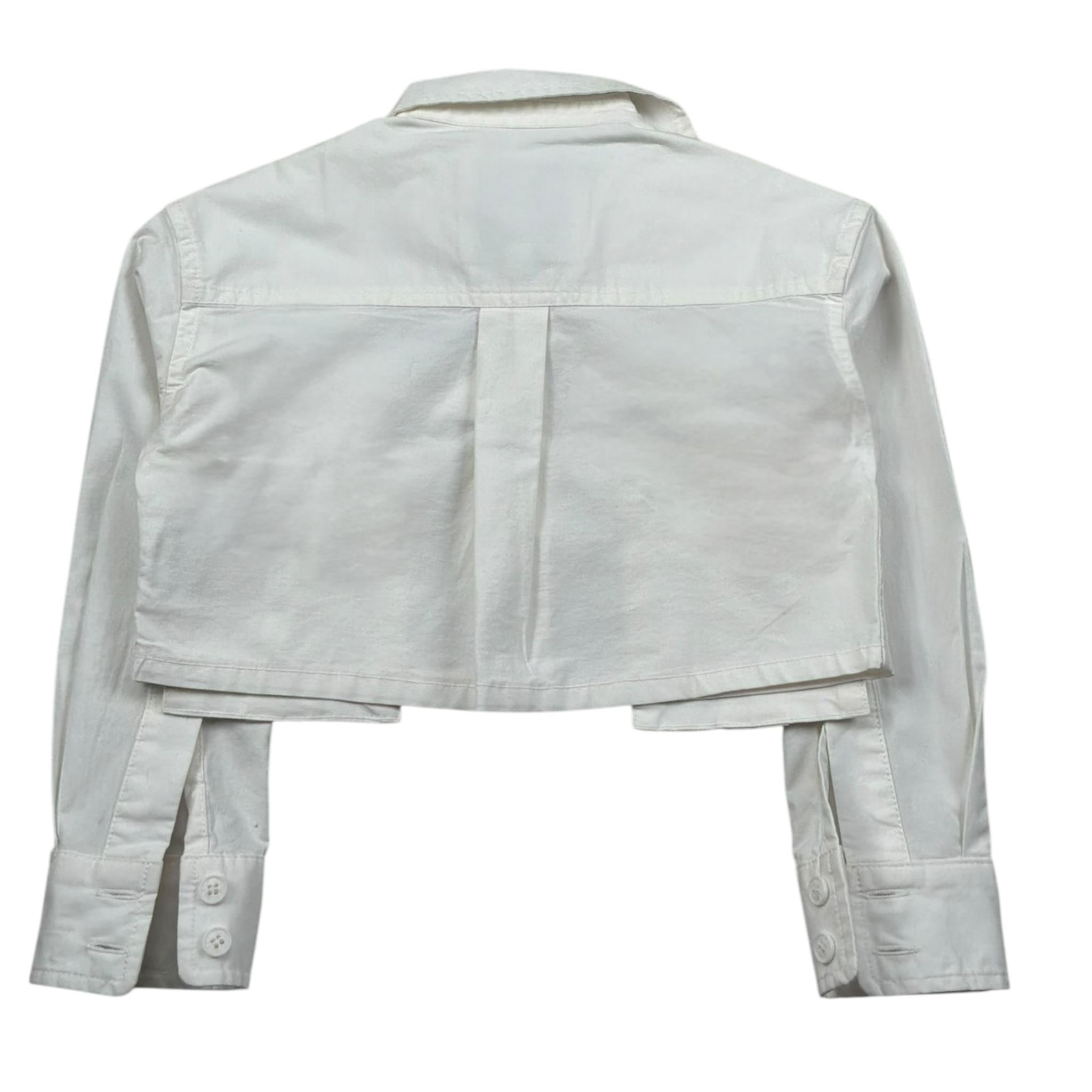 Dusty Color Camicia Manica Lunga Tinta Unita per Neonata DJWS5014CAN PANNA DUSTY COLOR 