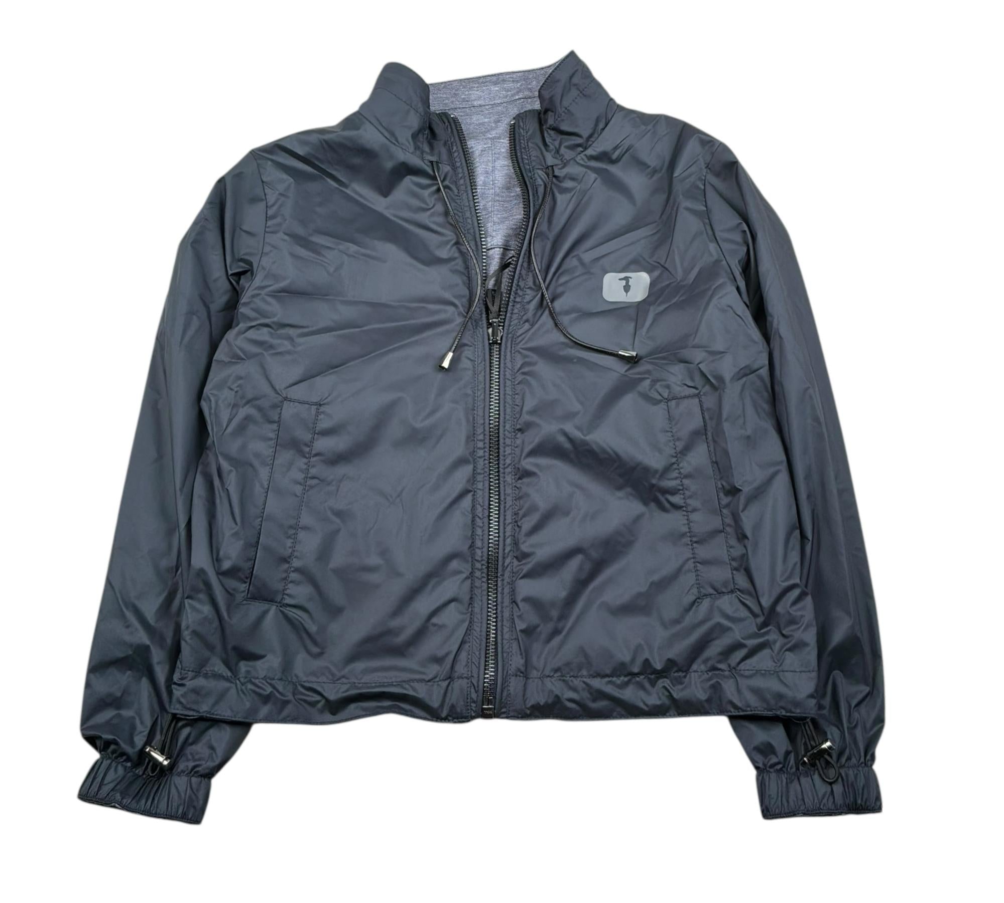 Trussardi Giubbino Tinta Unita con Zip Reversibile per Bambino TBP26135GB BLU TRUSSARDI 