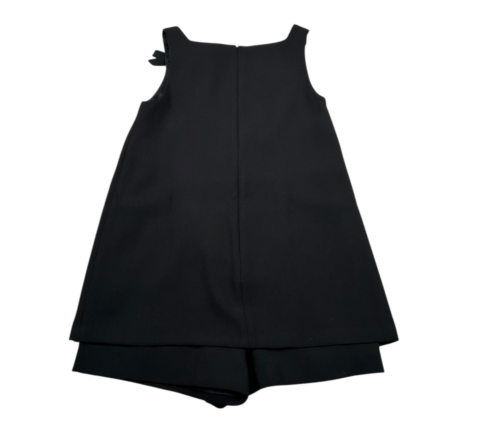 Elisabetta Franchi Tuta Intera Corta Tinta Unita  per Bambina EFTA101X NERO ELISABETTA FRANCHI 