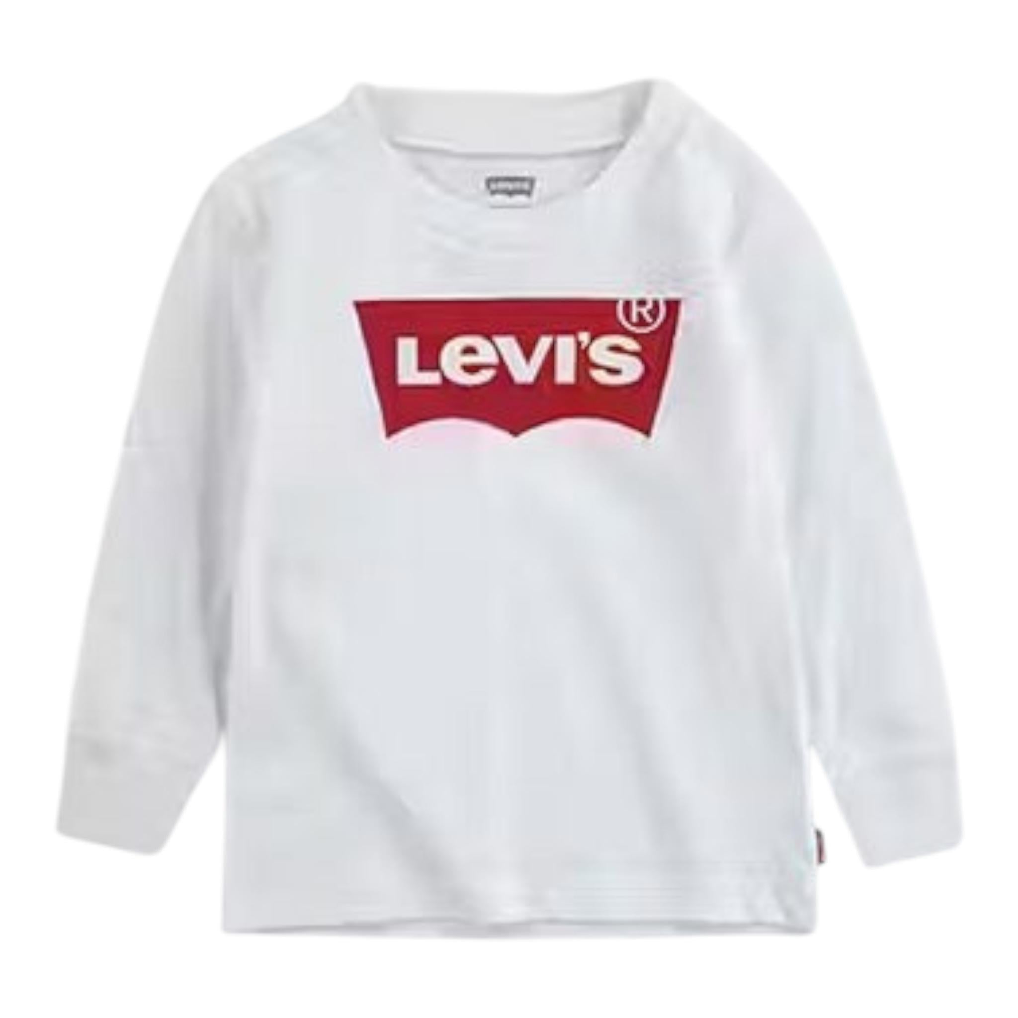 Levi'S Shirt Tinta Unita con Stampa per Neonato 6E8646 BIANCO LEVI'S 
