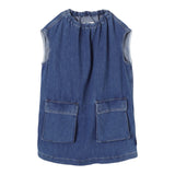Maison Margiela Abito In Denim Tinta Unita per Bambina M60756 BLU MAISON MARGIELA 