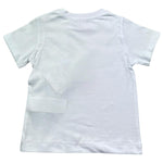 Monnalisa T-Shirt Girocollo Tinta Unita con Stampa per Neonato 28E602N BIANCO MONNALISA 
