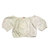 Vicolo Top Shirt Halbarm Einfarbig Weiß Für Mädchen