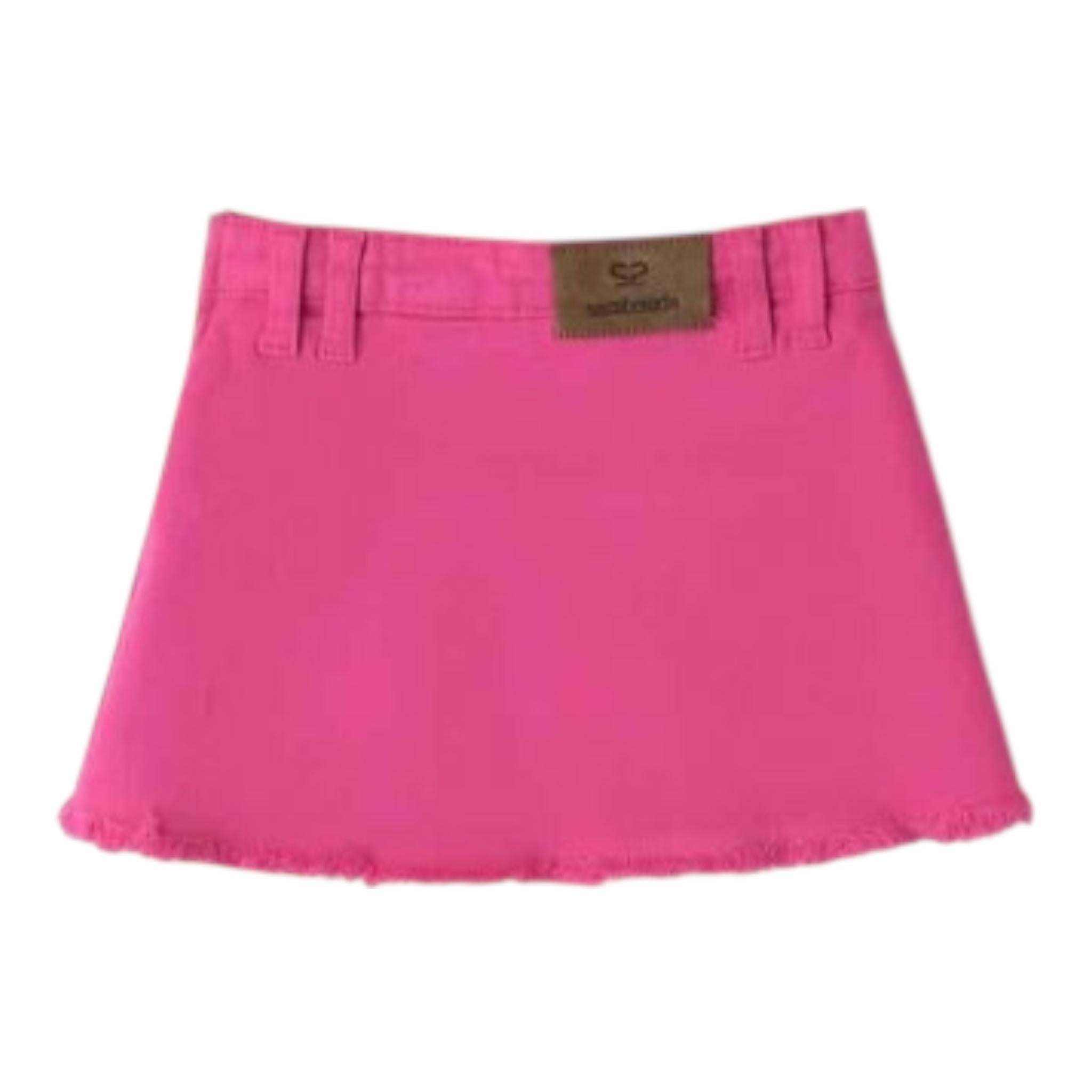 Sarabanda Gonna Tinta Unita con Girovita Regolabile per Neonata 0B226 FUXIA SARABANDA 